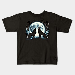 Moonlit Harmony Kids T-Shirt